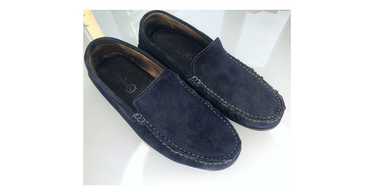 Použití barvy na semiš nabarvené semišové boty ošoupané boty modrá barva na semiš suede nubuck dye navy blue 117 trg the one
